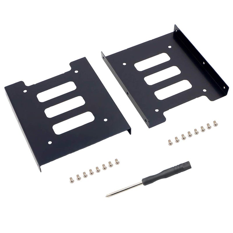 SAISN HDD SSD Mounting Bracket 2.5 to 3.5 Adapter Hard Drive Holder (Pack of 2) - Image 1